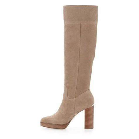 michael kors regina flat boot reviews|Regina Suede Platform Boot .